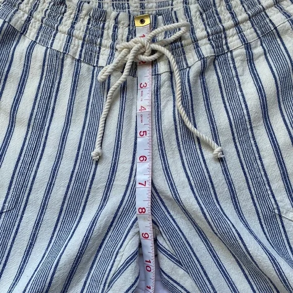 Roxy Oceanside Stripe Flared Linen Pants M NWT - Picture 11 of 16